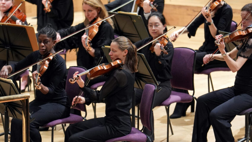 People playing the violin