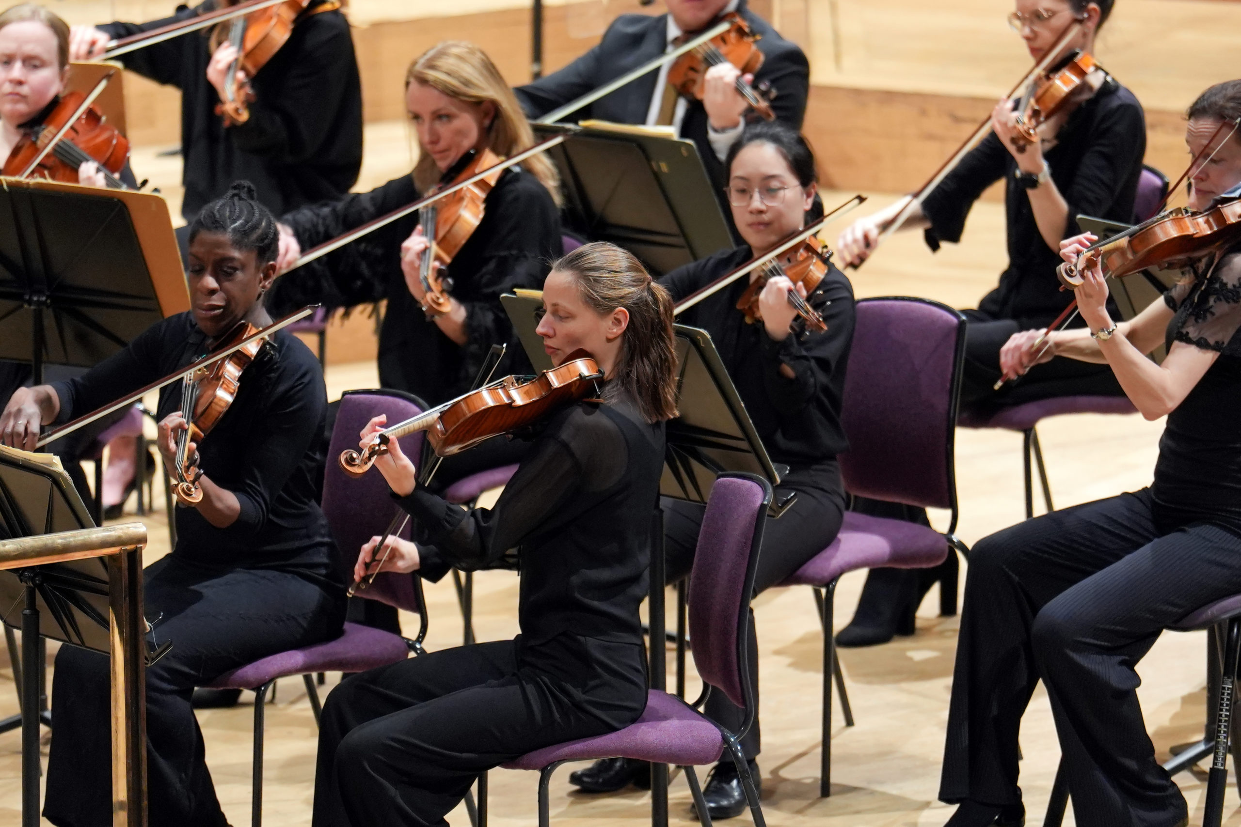 People playing the violin